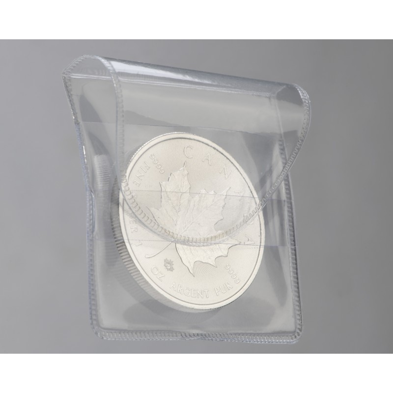 10er Pack MUROAD Münzhüllen 200 Tasche Münz-Aufbewahrung für Münzen bis Ø 44 mm 